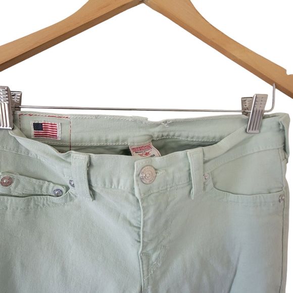 True Religion Jean Halle‎ Super Skinny  Mint Green - Picture 4 of 11